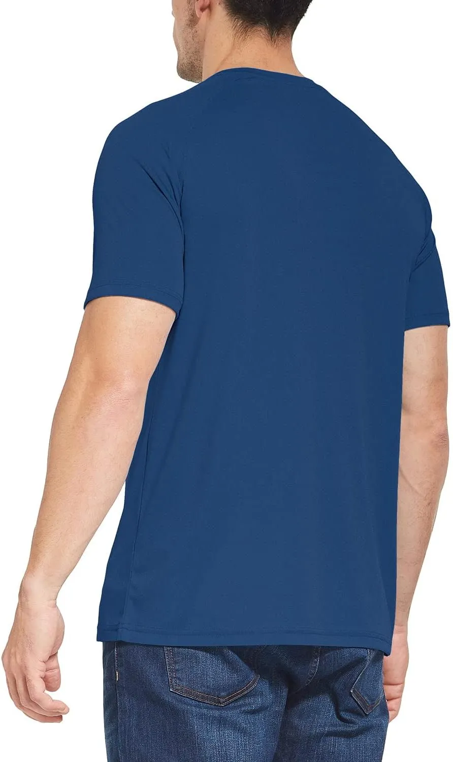 baleaf Men's UPF 50  Short Sleeve Shirts Lightweight Sun Protection SPF T-Shirts Fishing Hiking Running