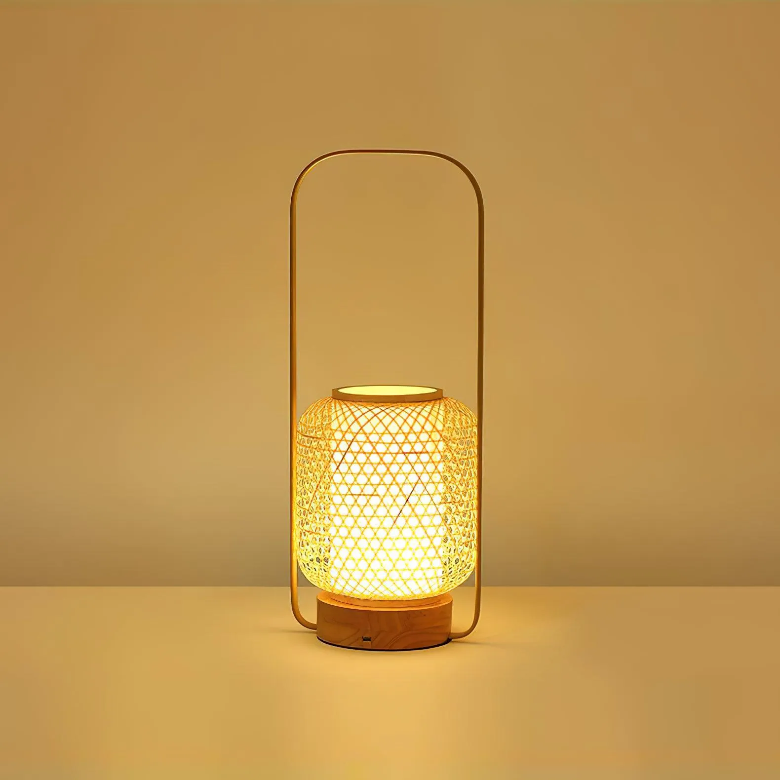 Bamboo Lantern Table Lamp