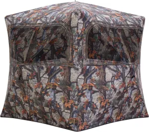 Barronett Blinds® Grounder 350, Portable Hunting Blind, Pop-Up Hub Blind, Huge Interior, Large Shooting Windows, 3-Person, Bloodtrail® Woodland, 80” x 90” x 90