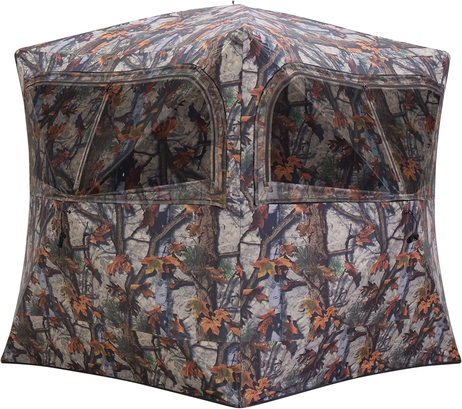 Barronett Blinds® Grounder 350, Portable Hunting Blind, Pop-Up Hub Blind, Huge Interior, Large Shooting Windows, 3-Person, Bloodtrail® Woodland, 80” x 90” x 90