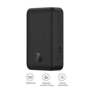 Baseus Magnetic Mini Wireless Fast Charge Power Bank 20000mAh 20W (Black) (PPCX150001)