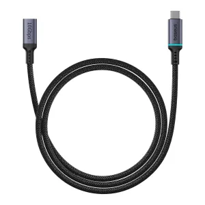 Baseus USB C Extension Cable 10Gbps, USB C 3.2 Male to Female Extension Charging & Transfer, Compatible with iPhone 16 15/Pixel PSVR2/MacBook Air M2 Pro/iPad/Dell XPS/Surface/USB C Hub and More