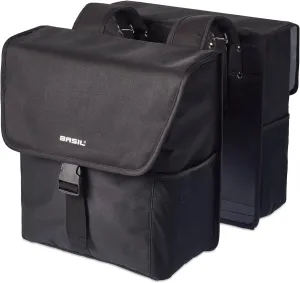 Basil Go Double Bag, Solid Black