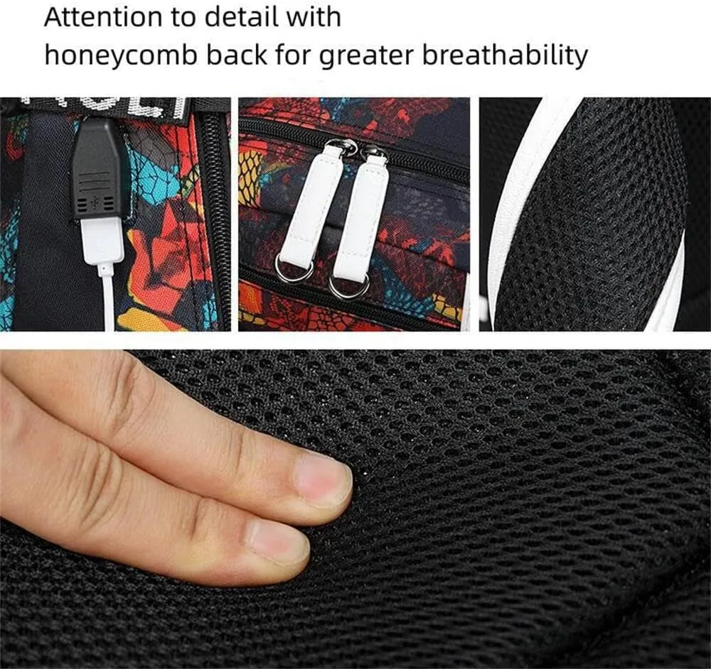 Basketball Player 23 Student School Bag, Laptop Backpack, Ultra-Light Travel Bag, For Men And Women (Black4)