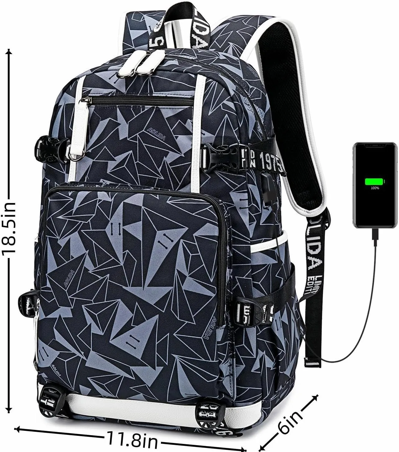 Basketball Player 23 Student School Bag, Laptop Backpack, Ultra-Light Travel Bag, For Men And Women (Planet4)