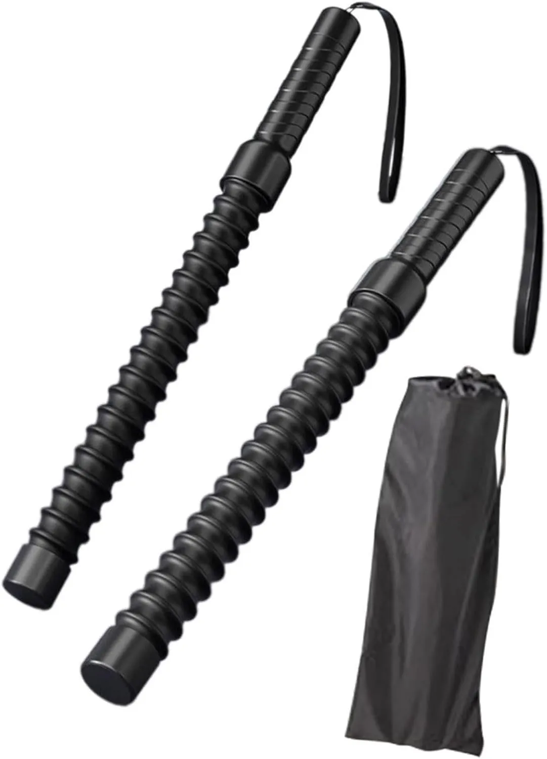 Battle Rope, 2Pcs Battle Ropes for Home Gym, Ropeless Weighted Battle Ropes, Professional Portable Black Exercise Rope for Indoor Outdoor Home Gym Office Strength Workout (Rope with Bag)