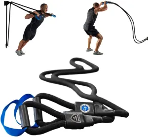 Battle Rope ST - Ultimate 2-in-1 Battle Rope and Strength Training System, Unique 6 Pound Weighted Handles, Dual Function Mounting System, Space Saving Design, 1.5" Nylon Braided Rope