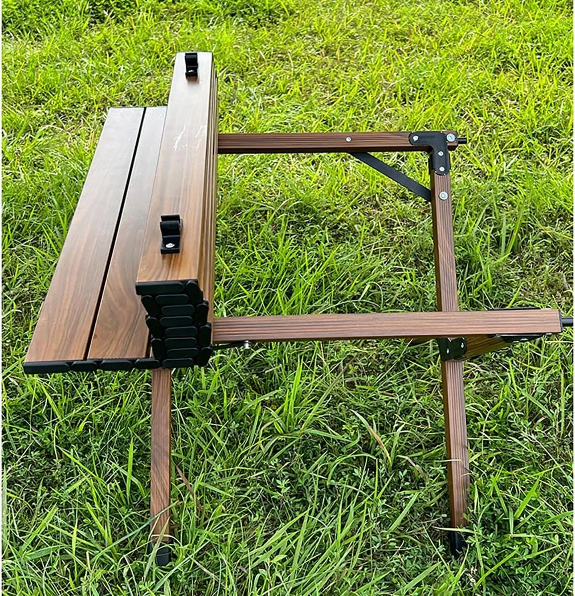 Beach Camping Folding Table, Portable Compact Outdoor Ultralight Aluminum Camping Table, Travel Table for Camping Barbecue Travel Night Market Stalls,S