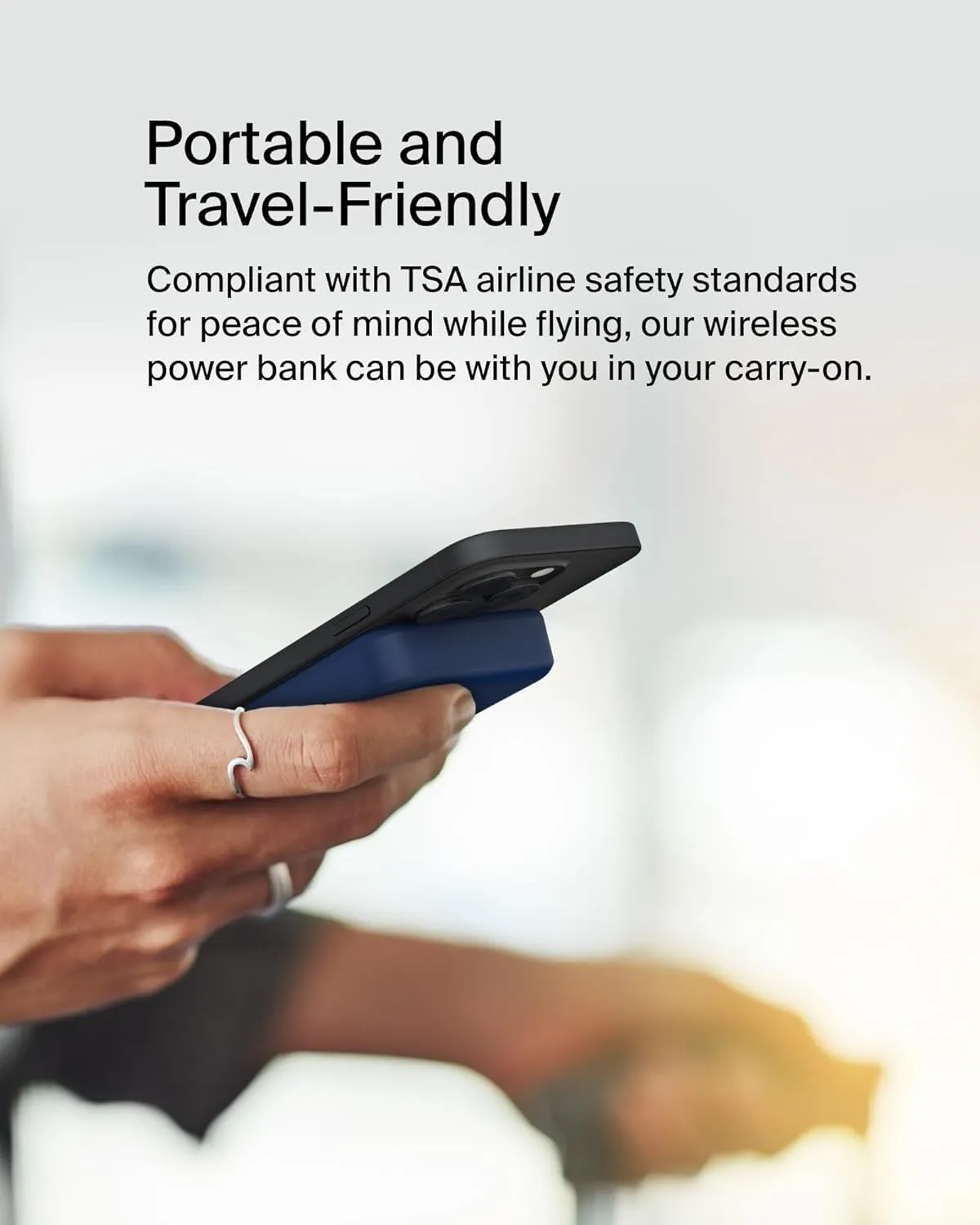 Belkin Portable Charger, Wireless Power Bank 10,000mAh w/ Qi2, MagSafe Compatible   Built-in Pop-up Kickstand - Compatible w/iPhone 16, 15, 14, Plus, Pro, Pro Max, and More - Blue