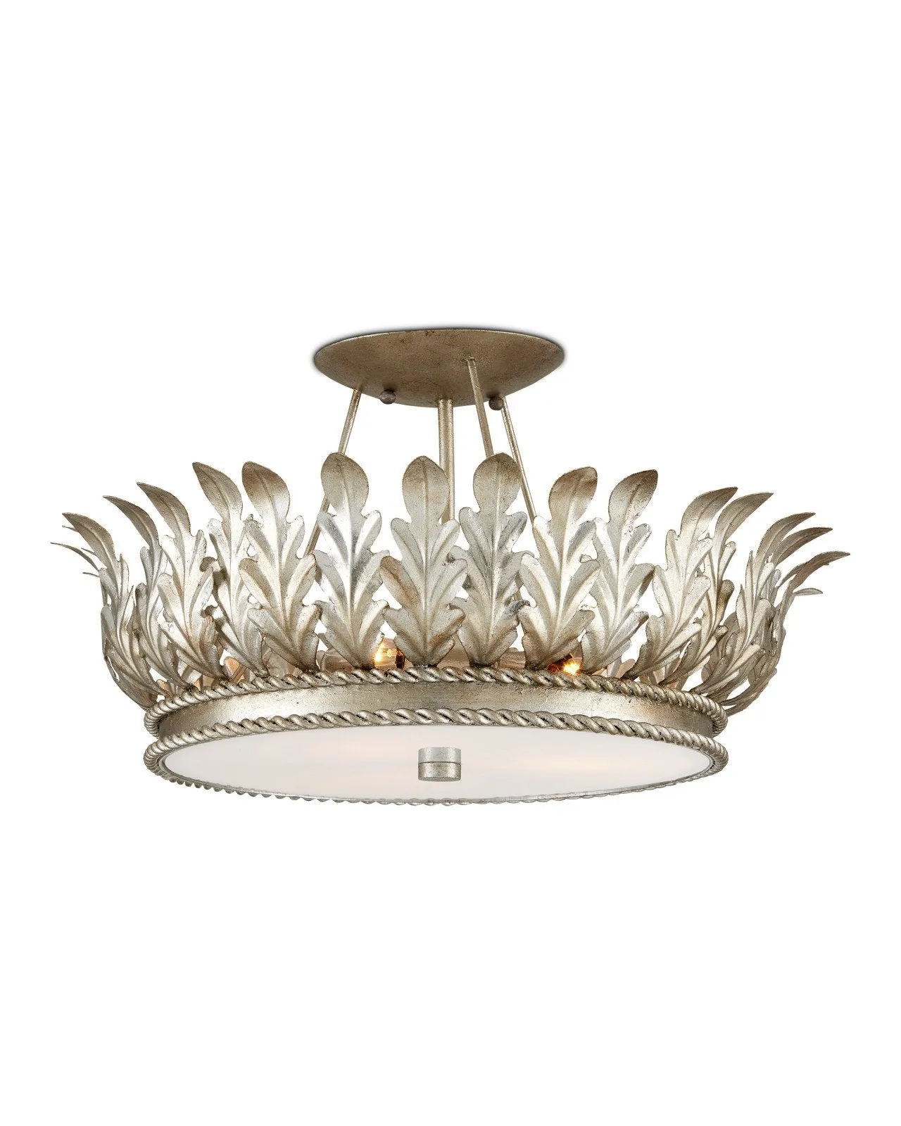 Biddulph Silver Semi-Flush Mount