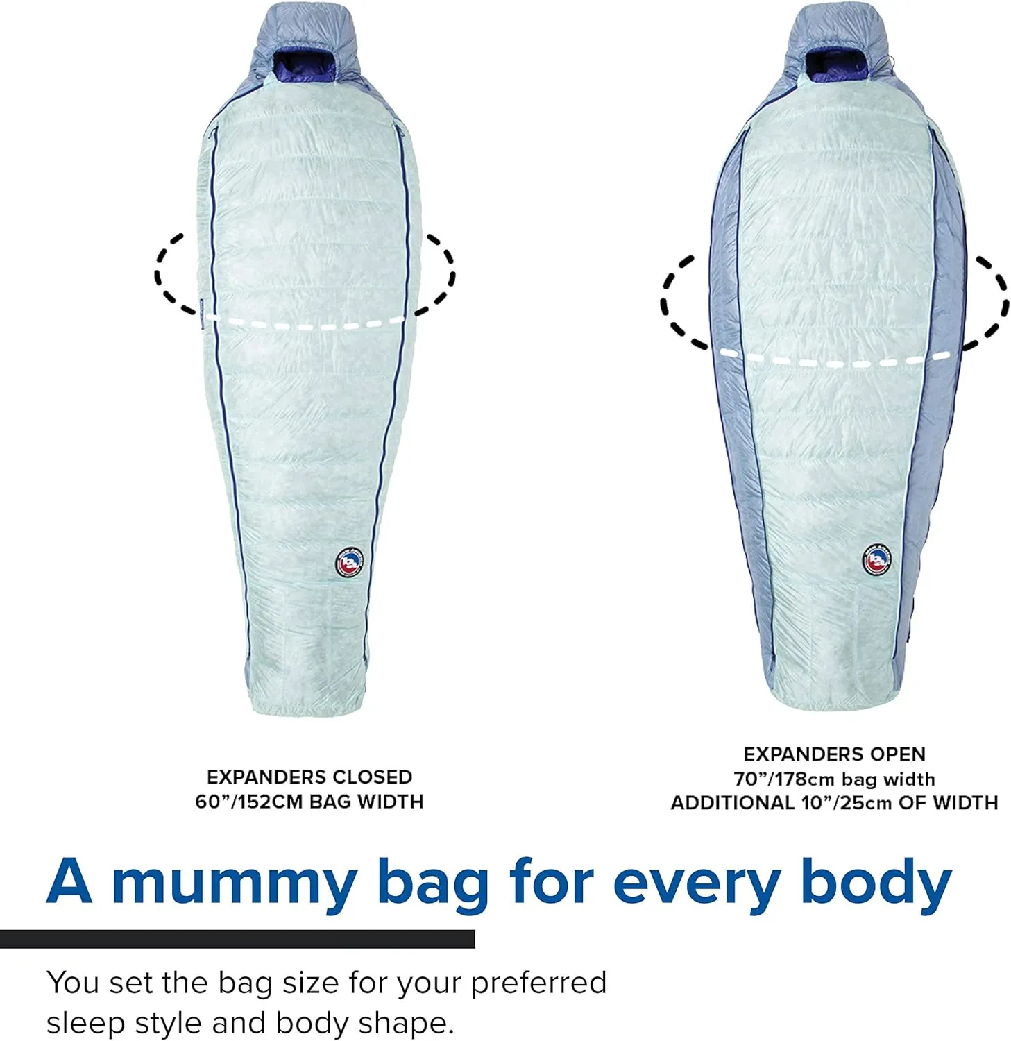 Big Agnes Women's Torchlight UL Expandable Down Mummy Sleeping Bag
