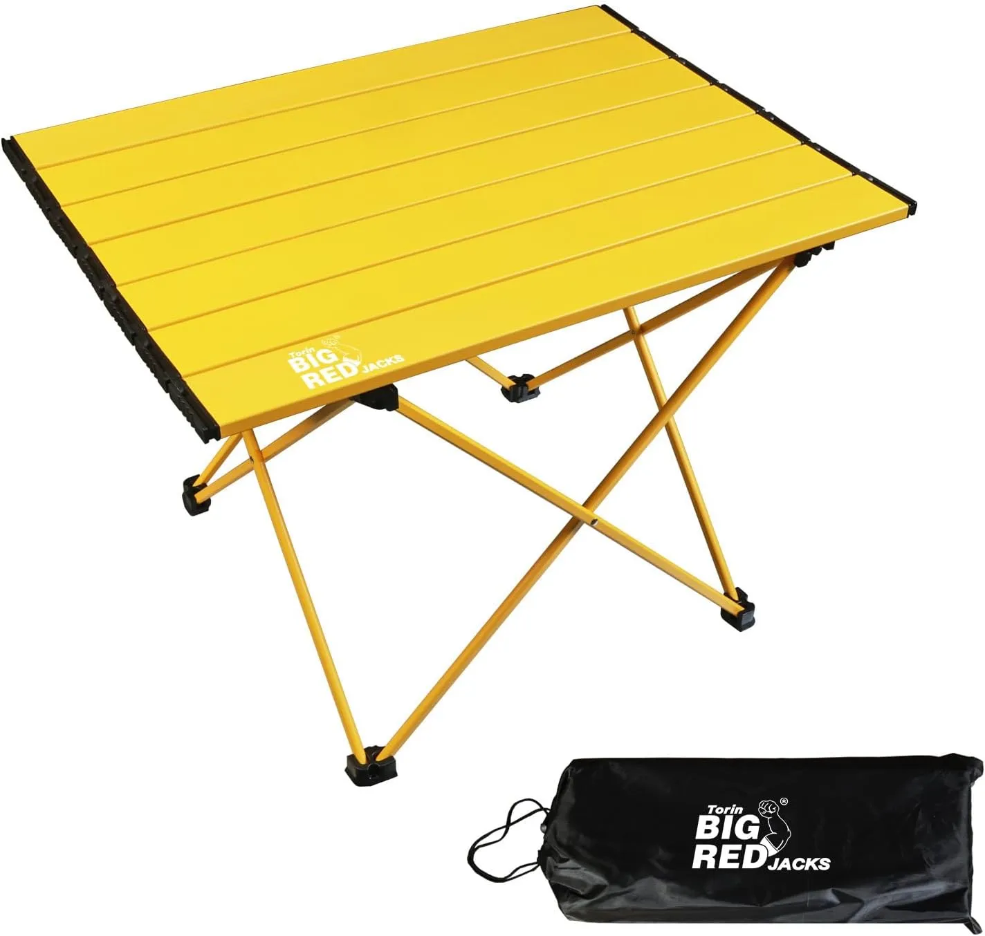 BIG RED Ultralight Aluminum Folding Table: Portable Lightweight Table with Carrying Bag for Camping, Outdoor Cooking, Picnics, Travel and Beach