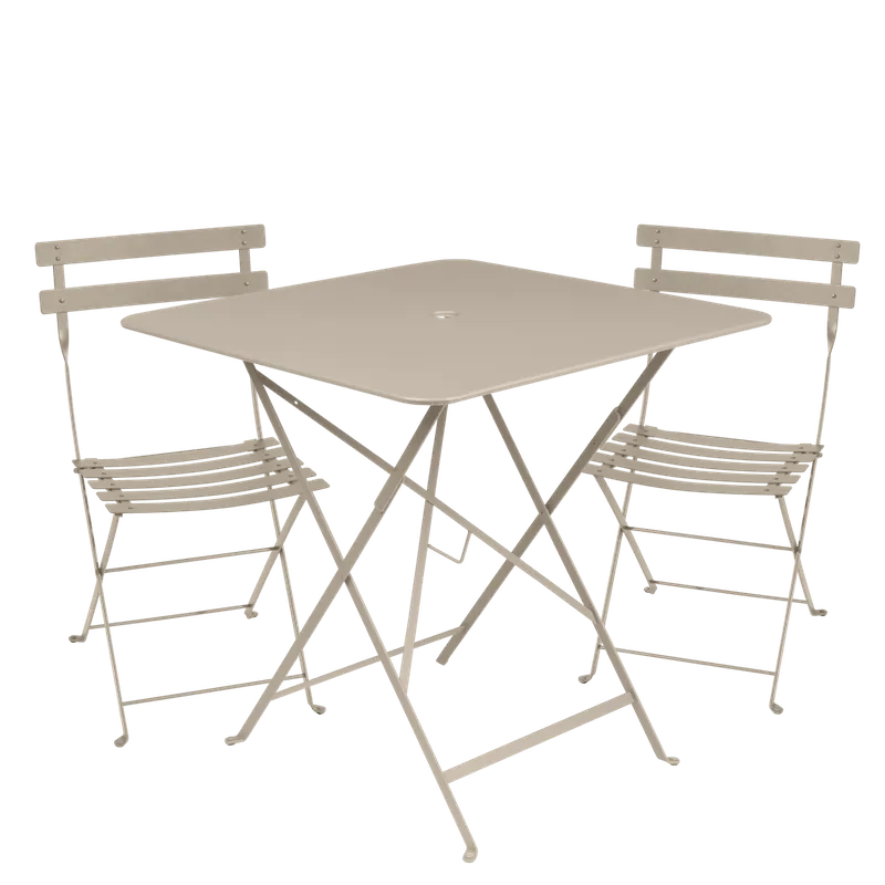 Bistro square table 71cm nutmeg