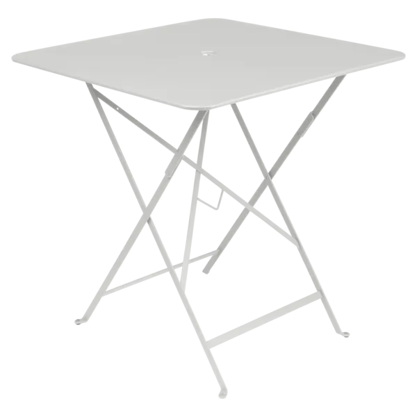 Bistro square table 71cm steel grey