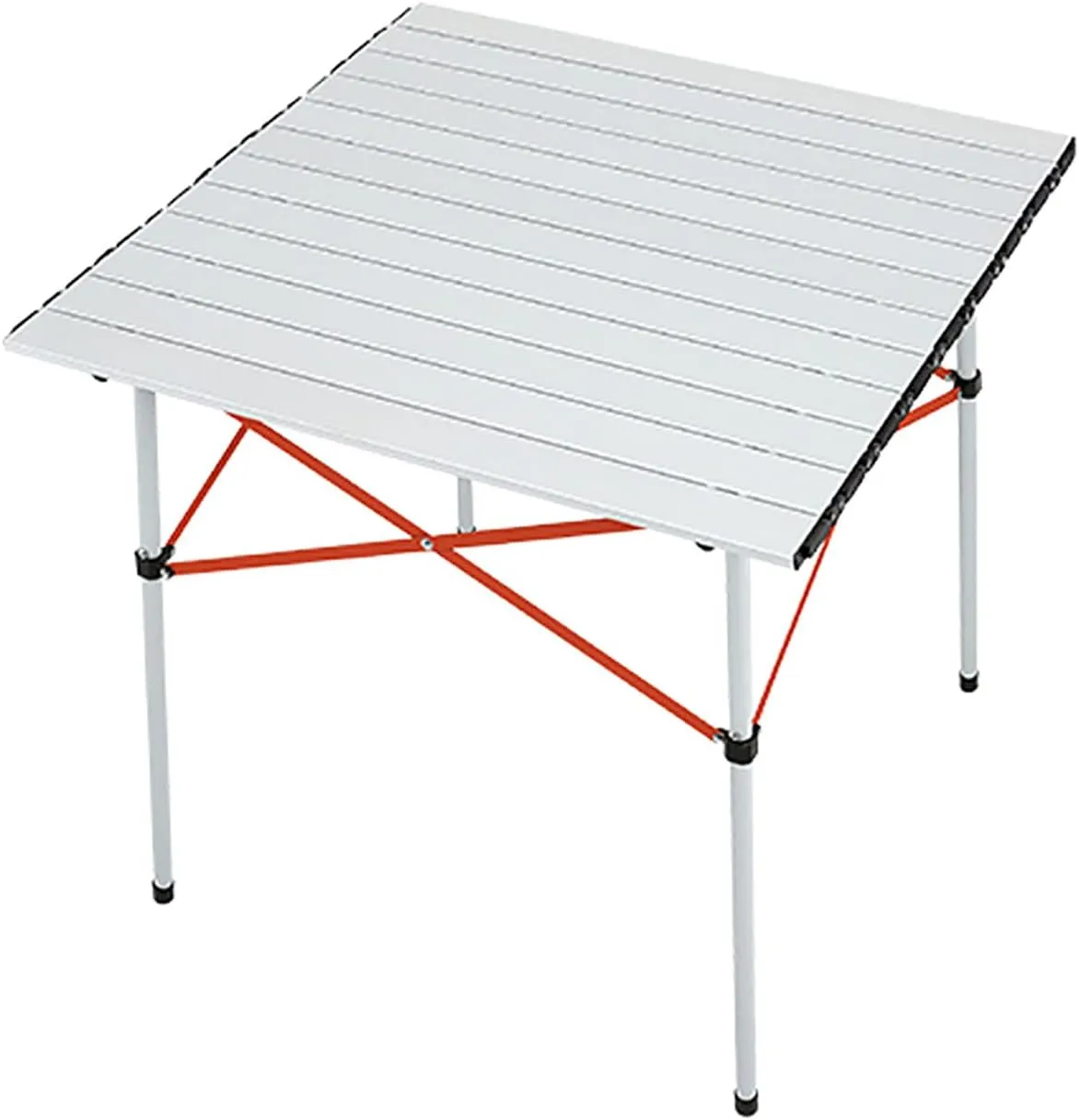 BK&MF Ultralight Aluminum Outdoor Folding Table,Portable Outdoor Camping Beach Table Compact with Carry Bag Roll-up Table for BBQ, Party, Camping,A,70x70x70cm(28x28x28inch)