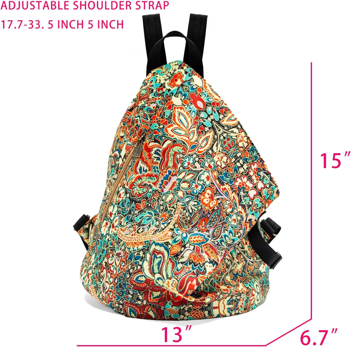 Black Butterfly Bohemia Style Large capacity Backpack for women, Fashion female backpack,DIY handbag backpack