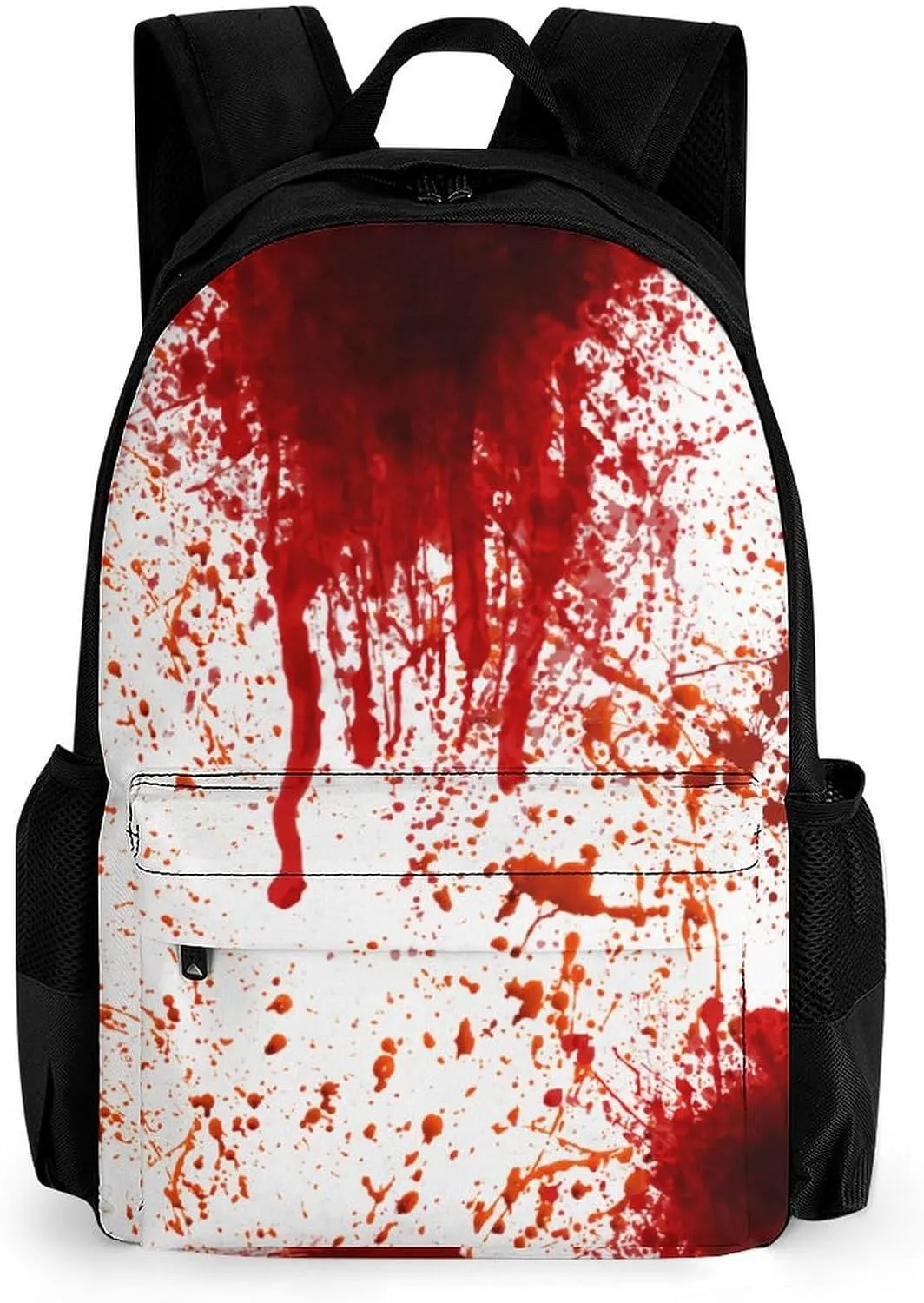 Blood Splatter Horror A Large Capacity Backpack with Pockets, Suitable for Outdoor Use, Etc