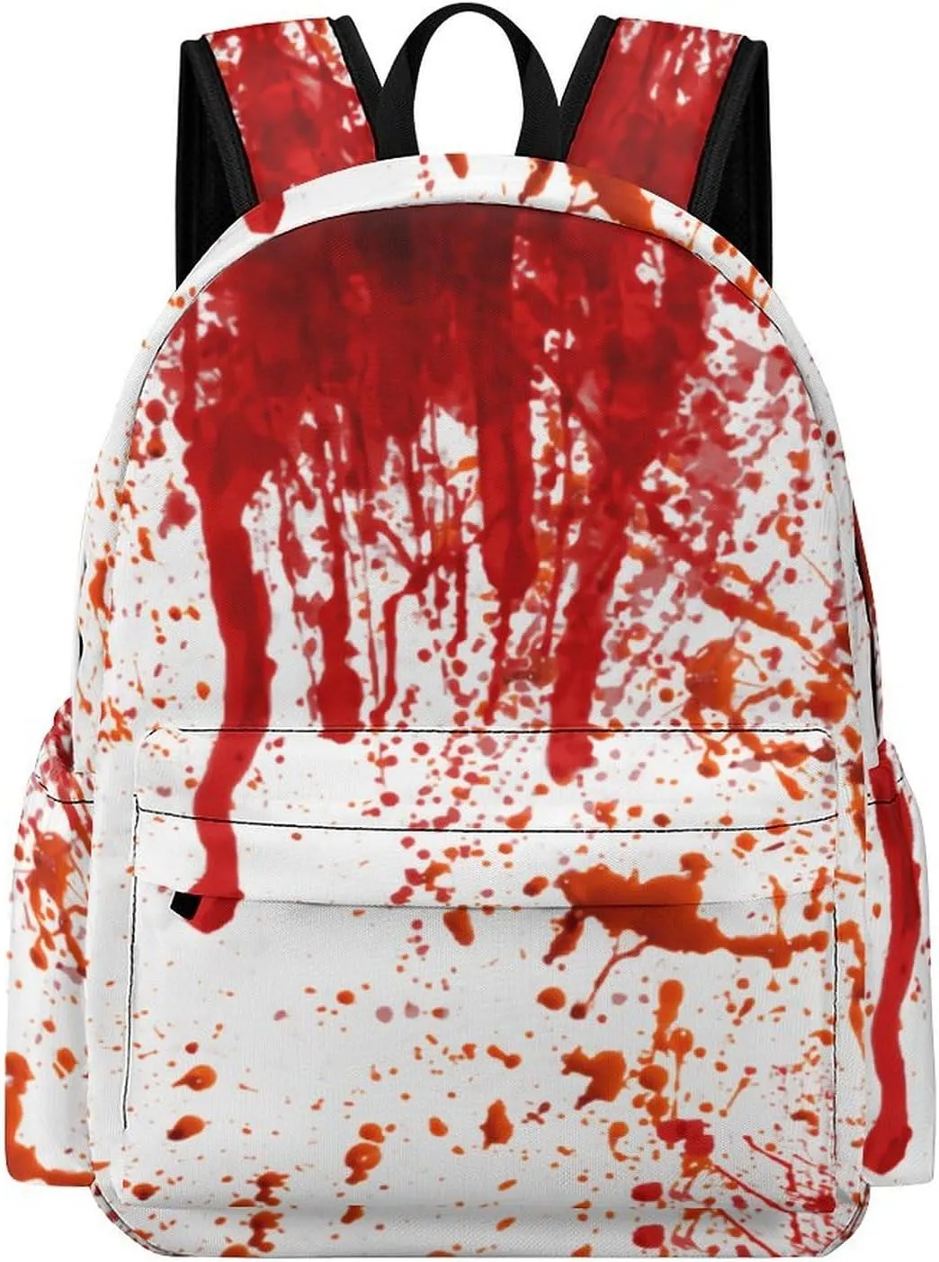 Blood Splatter Horror Classic And Stylish Large Capacity Portable Half Print Backpack