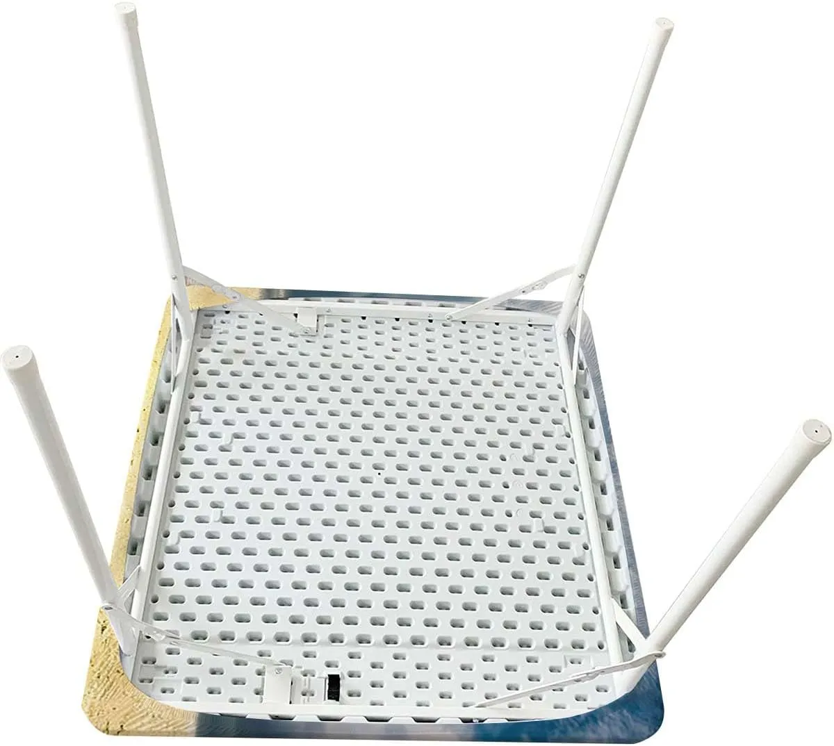 Blue Rectangular Table Covers, Couple Horses Running on Plowed Field in Stormy Elastic Edge, Waterproof and wipeable Horses Fits up 4 Foot Tables