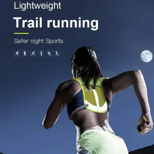 BlueField Reflective Running Vest for Men Women- Hydration Pack Water Backpack, Hydration Backpack for Hiking-Lightweight