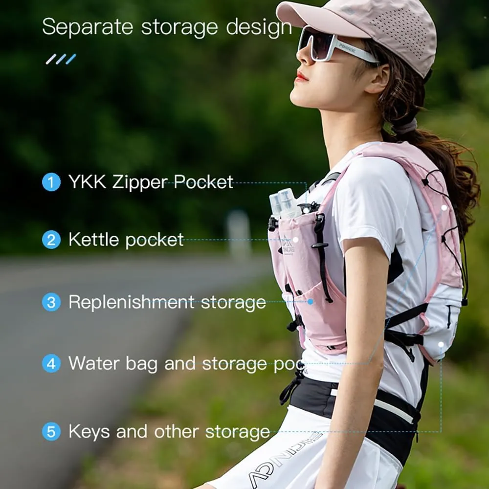 BlueField Running Hydration Backpack Vest for Women and Men 5L Lightweight Trail Runing Hydration Vest Pack Backpack for Running, Cycling, Climb