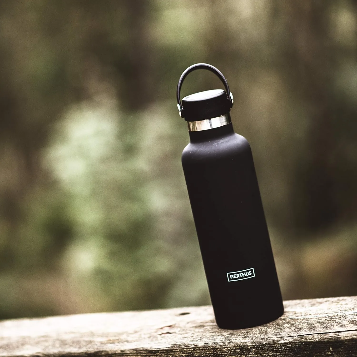 Bottle Thermos Cap Double Wall Handle for Hot and Cold Stainless Steel Coral Design 750 ml BPA Free, 18/8