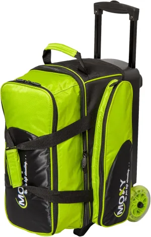 Bowlerstore Products Moxy Blade Premium Double Roller Bowling Bag- Lime/Black
