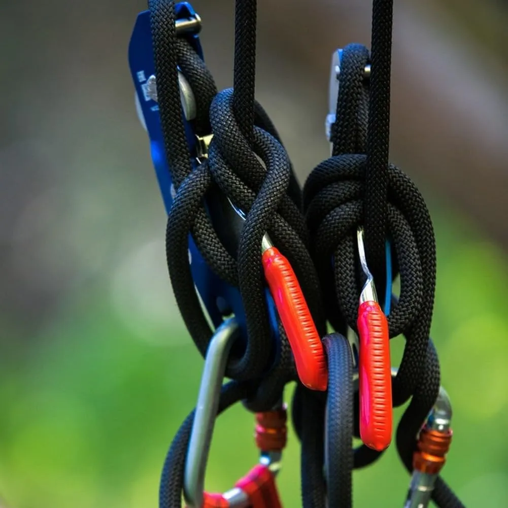 Braided Polyester Arborist Rigging Rope (3/8 inch X 200 feet) High Strength Outdoor Rope for Tree Climbing Hiking Camping Swing, Black