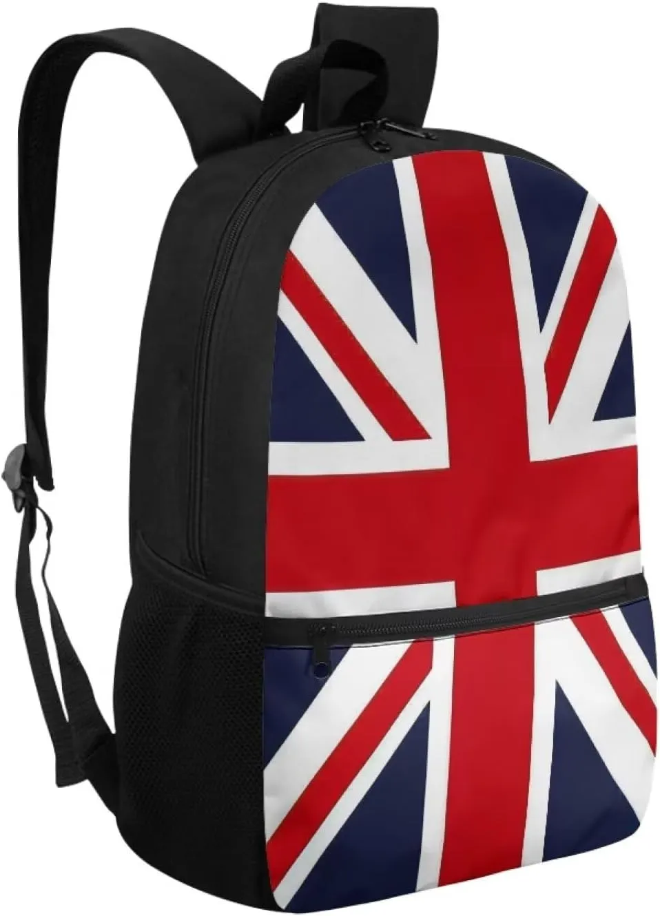 British Flag Backpack for Teen Girls 17" Casual Backpack for School Large Capacity Lightweight Bookbag for Students