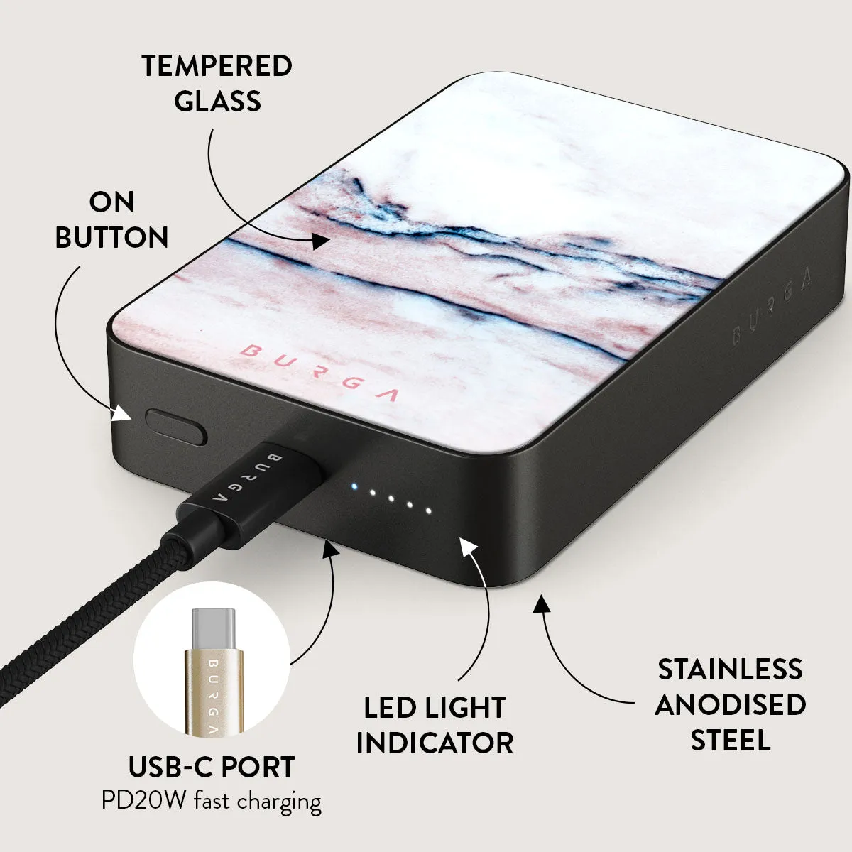 Bubble Gum - Magnetic Power Bank