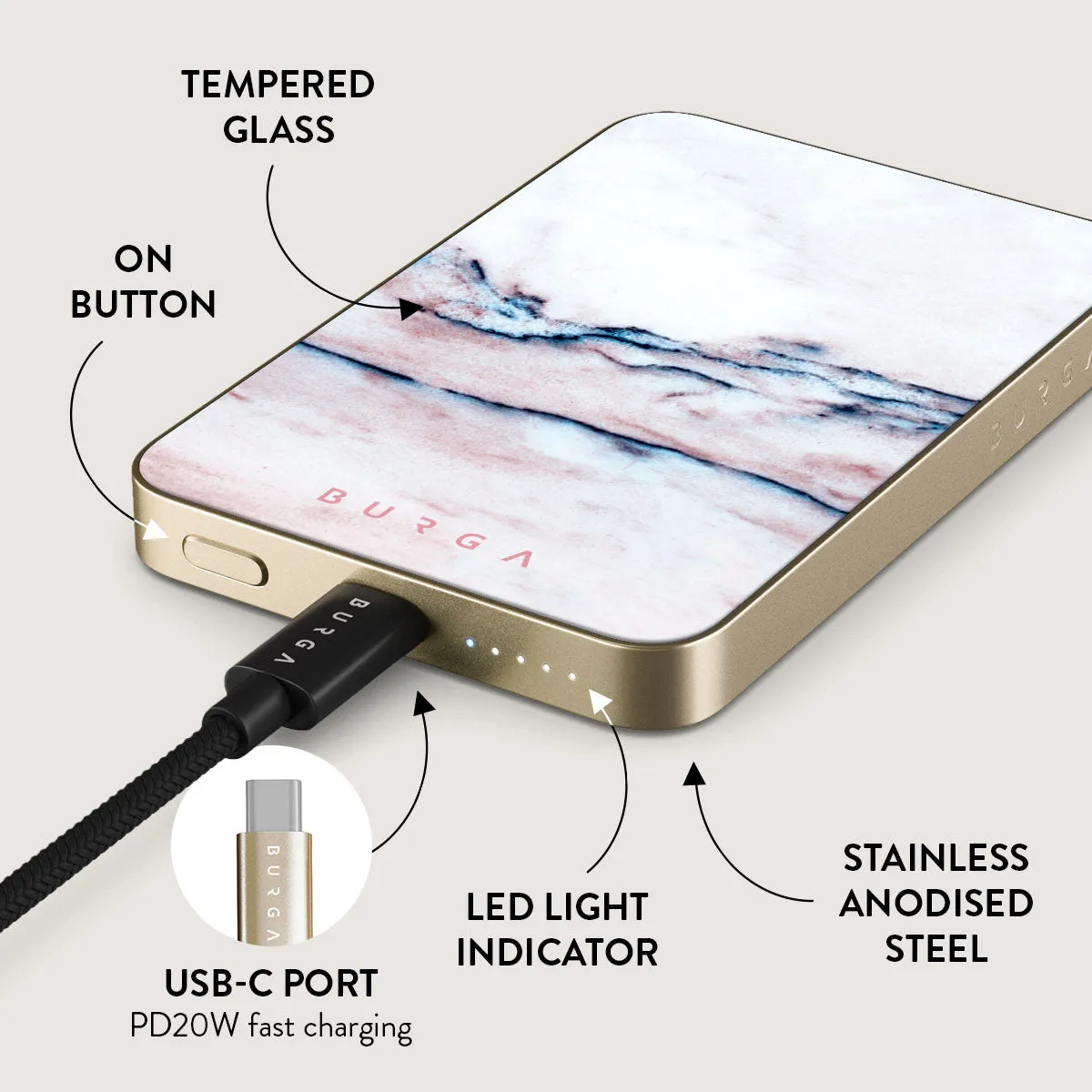Bubble Gum - Magnetic Power Bank