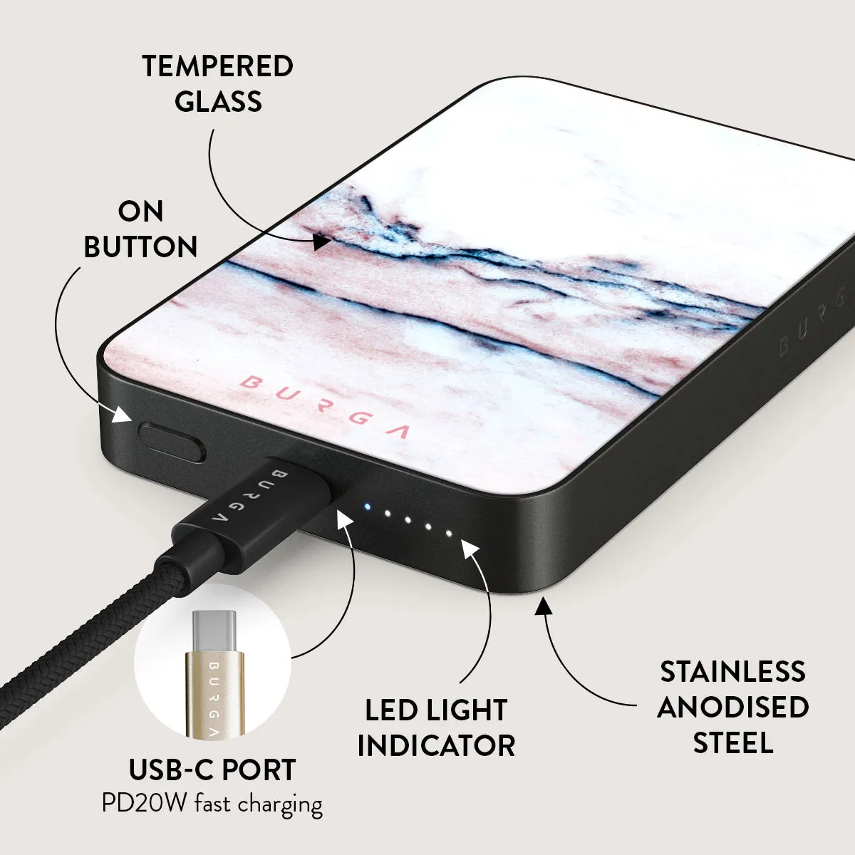 Bubble Gum - Magnetic Power Bank
