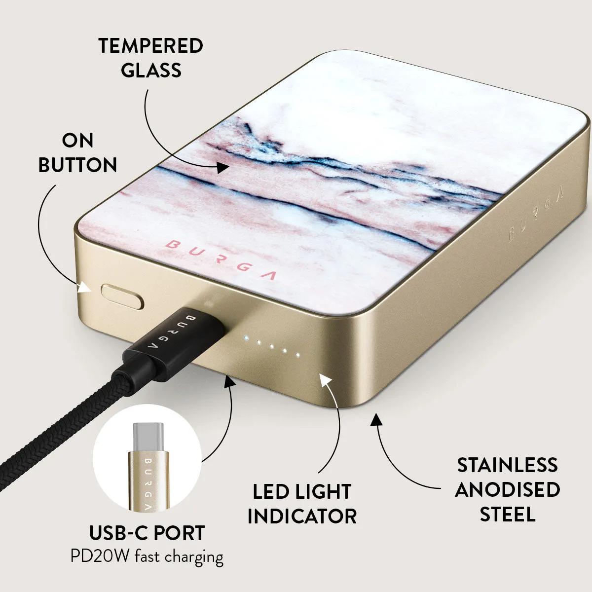Bubble Gum - Magnetic Power Bank