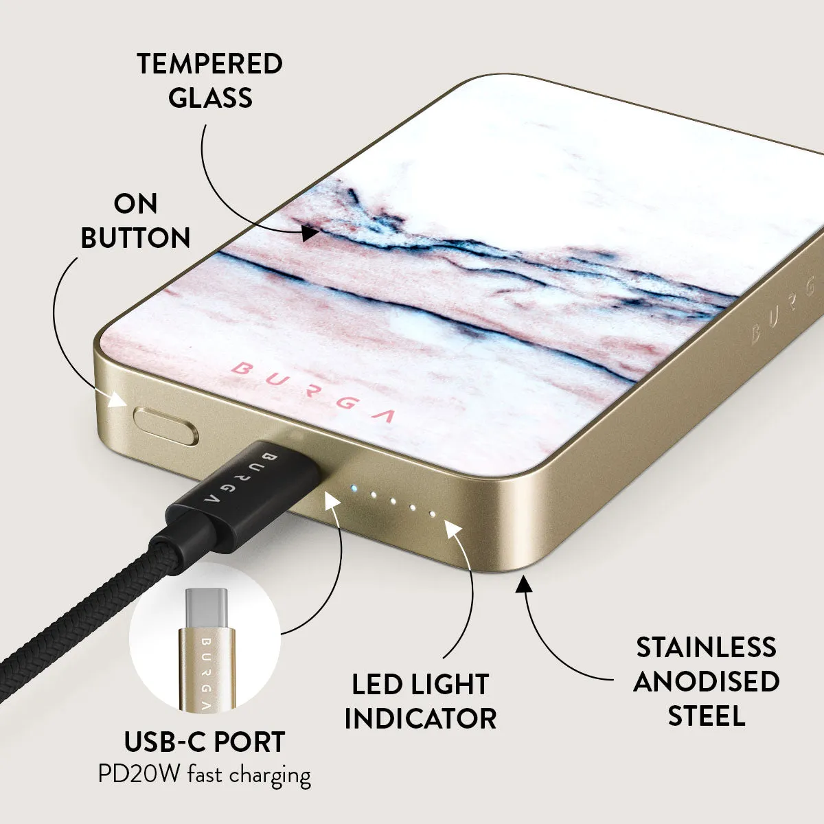 Bubble Gum - Magnetic Power Bank