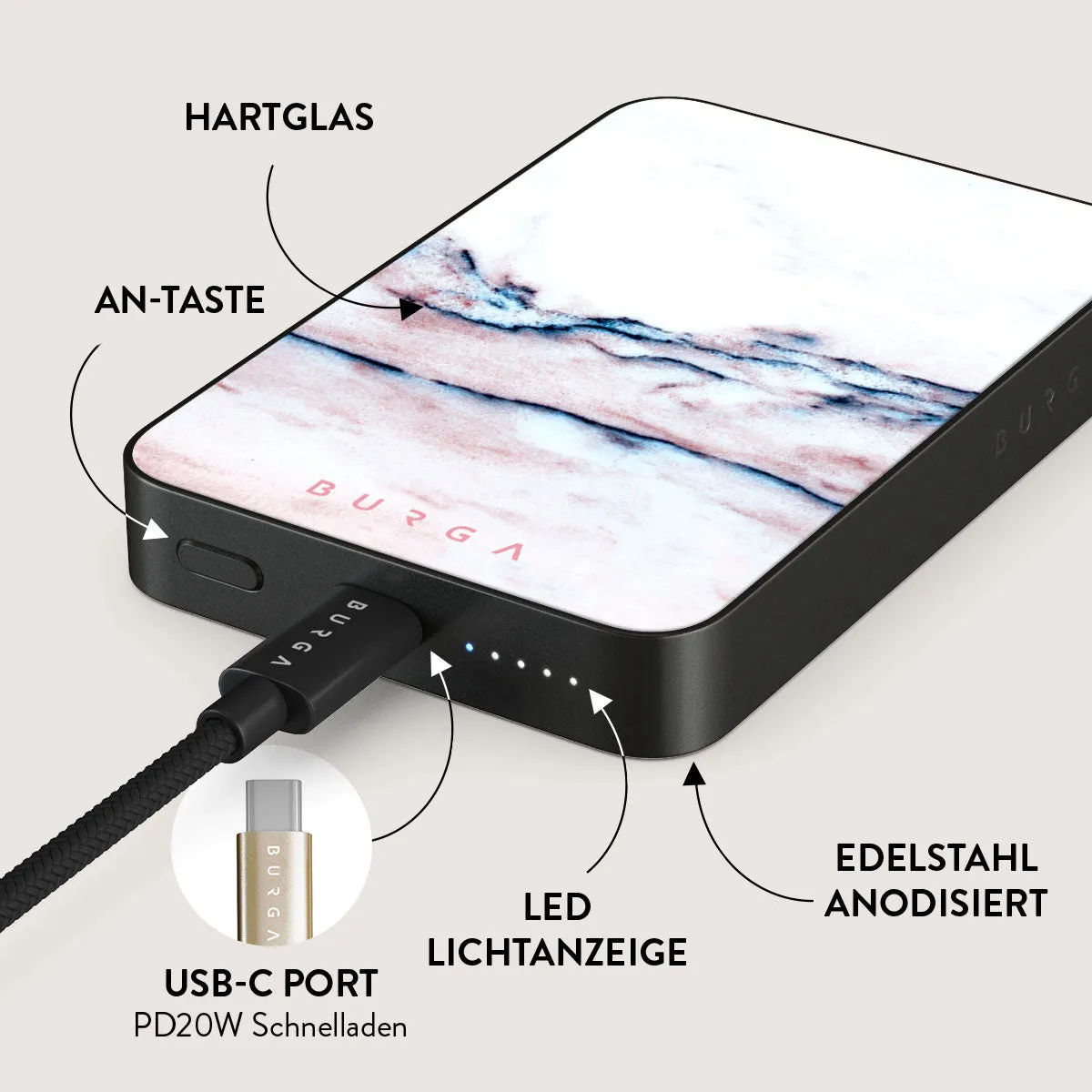 Bubble Gum - Magnetic Powerbank