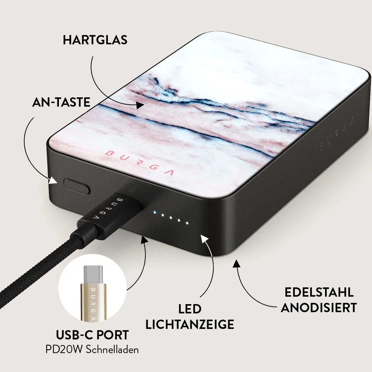 Bubble Gum - Magnetic Powerbank