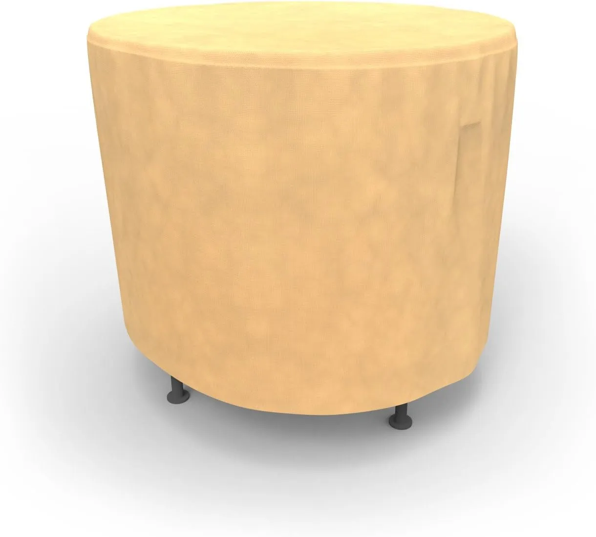 Budge P5A31SF1 All Seasons Round Patio Table Cover Lightweight, UV-Resistant, Small, Tan