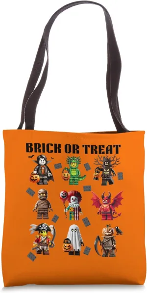 Building Bricks Halloween Brick Or Treat Costume Monsters Tote Bag