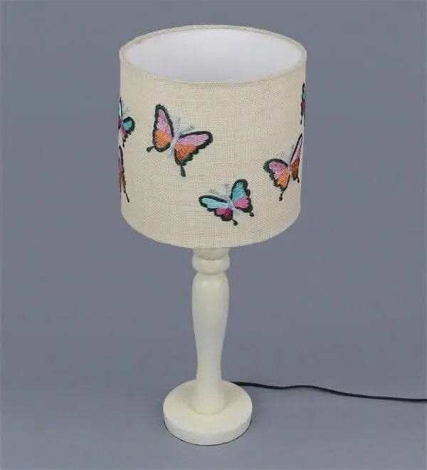 Butterfly On Jute Lamp