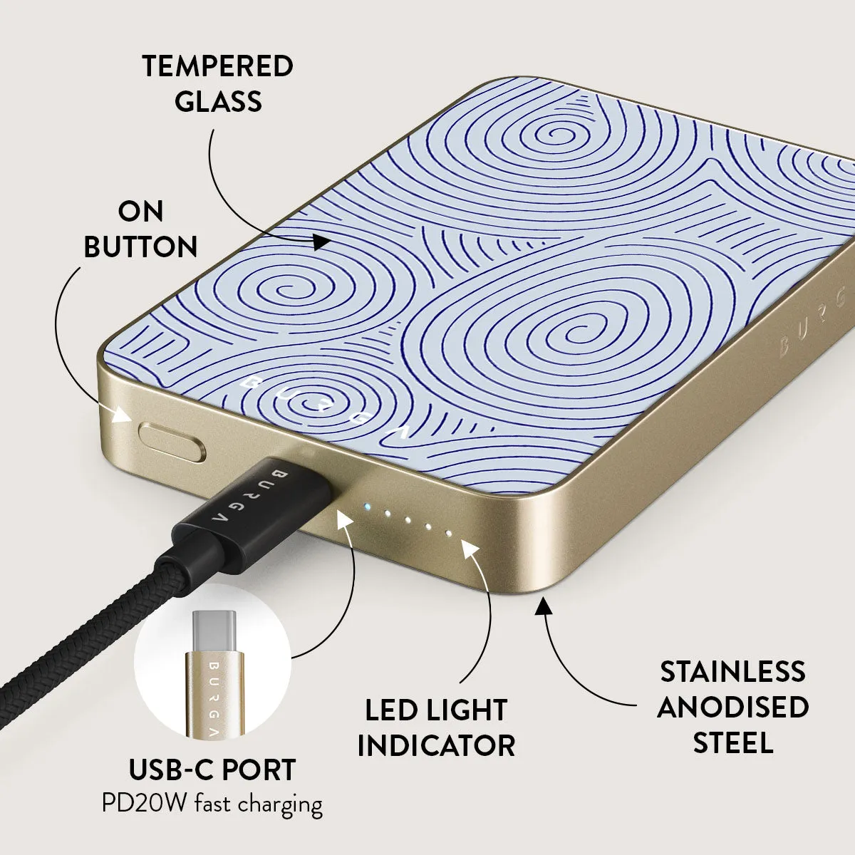 Calm Sailing - Magnetic Power Bank