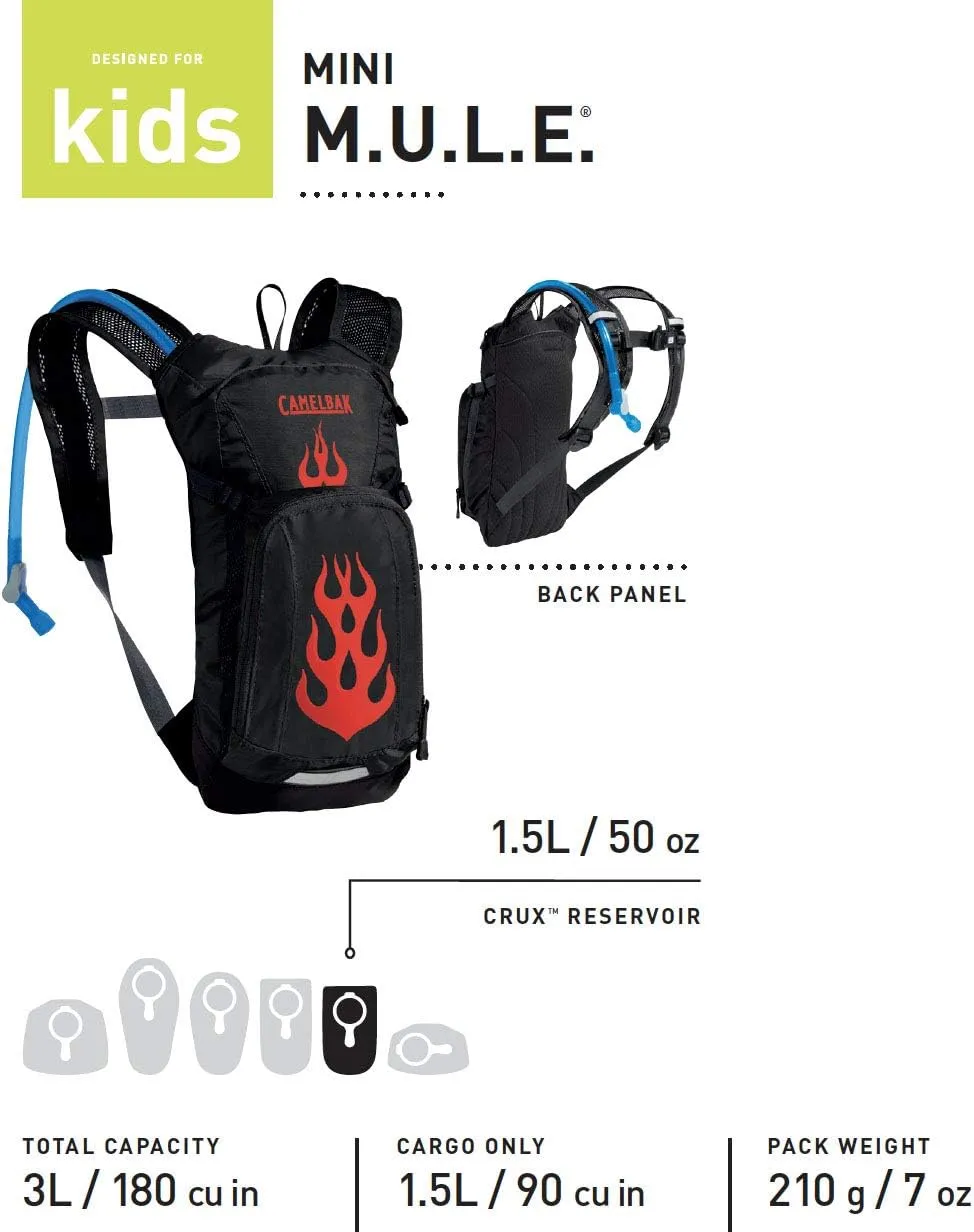 CamelBak Mini M.U.L.E. Kids Hydration Backpack 50oz