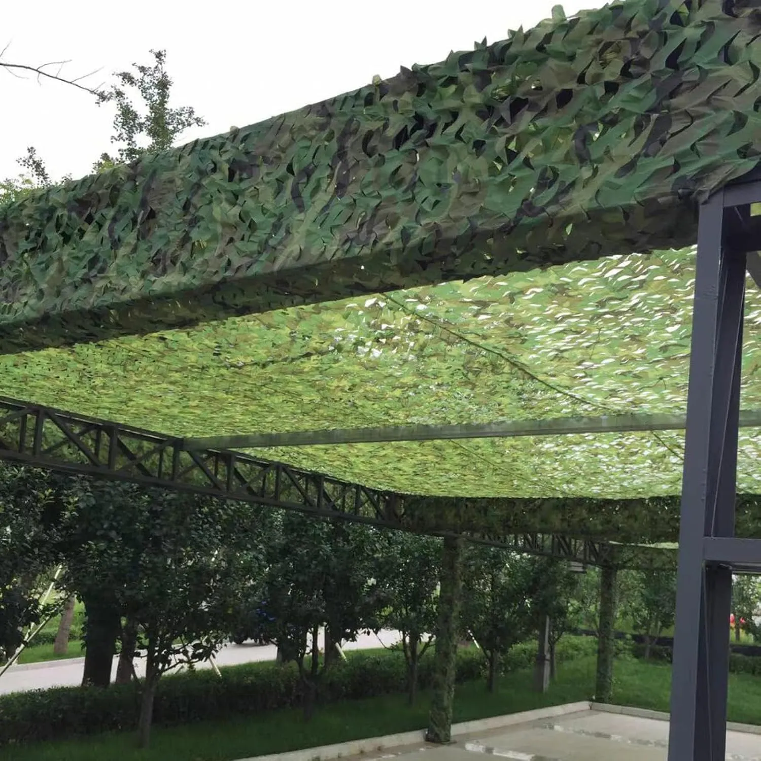 Camouflage Sunshade net Sunscreen net Mountain Open air Hidden Outdoor Military Decoration Hunting Protective Cover,jungle-5x10m(16.4x32.8ft)