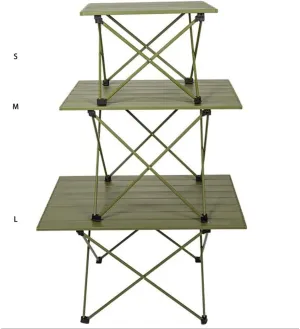 Camping Folding Table 1pc Outdoor Folding Aluminum Plate Table Picnic Portable Barbecue Table Self-Driving Mountain Trip Easy to Carry for Outdoor Picnic Beach