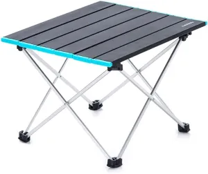 Camping Folding Table Aluminum Folding Camping Table, Portable Compact Roll Up Camp Table, Lightweight Picnic Table With Carry Bag For Hiking, BBQ, Fishing and Travel Easy to Carry for Outdoor Picni