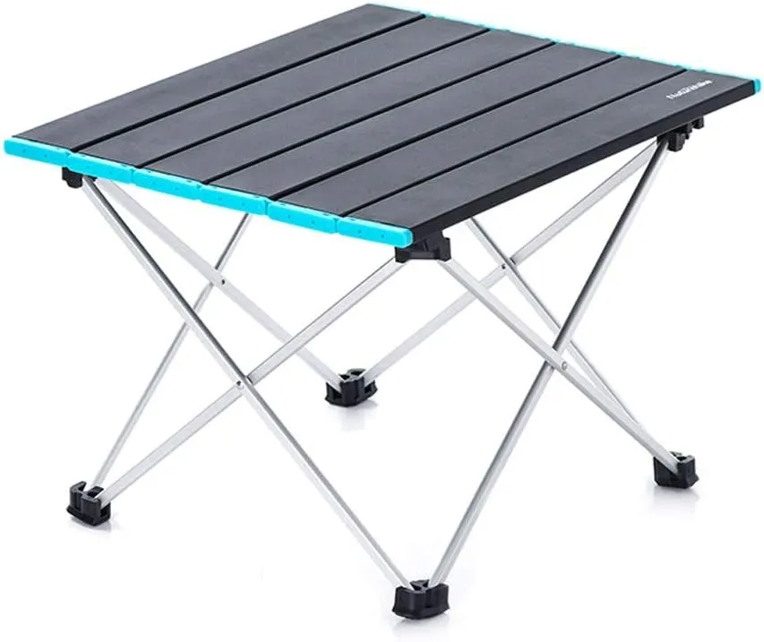 Camping Folding Table Aluminum Folding Camping Table, Portable Compact Roll Up Camp Table, Lightweight Picnic Table With Carry Bag For Hiking, BBQ, Fishing and Travel Easy to Carry for Outdoor Picni