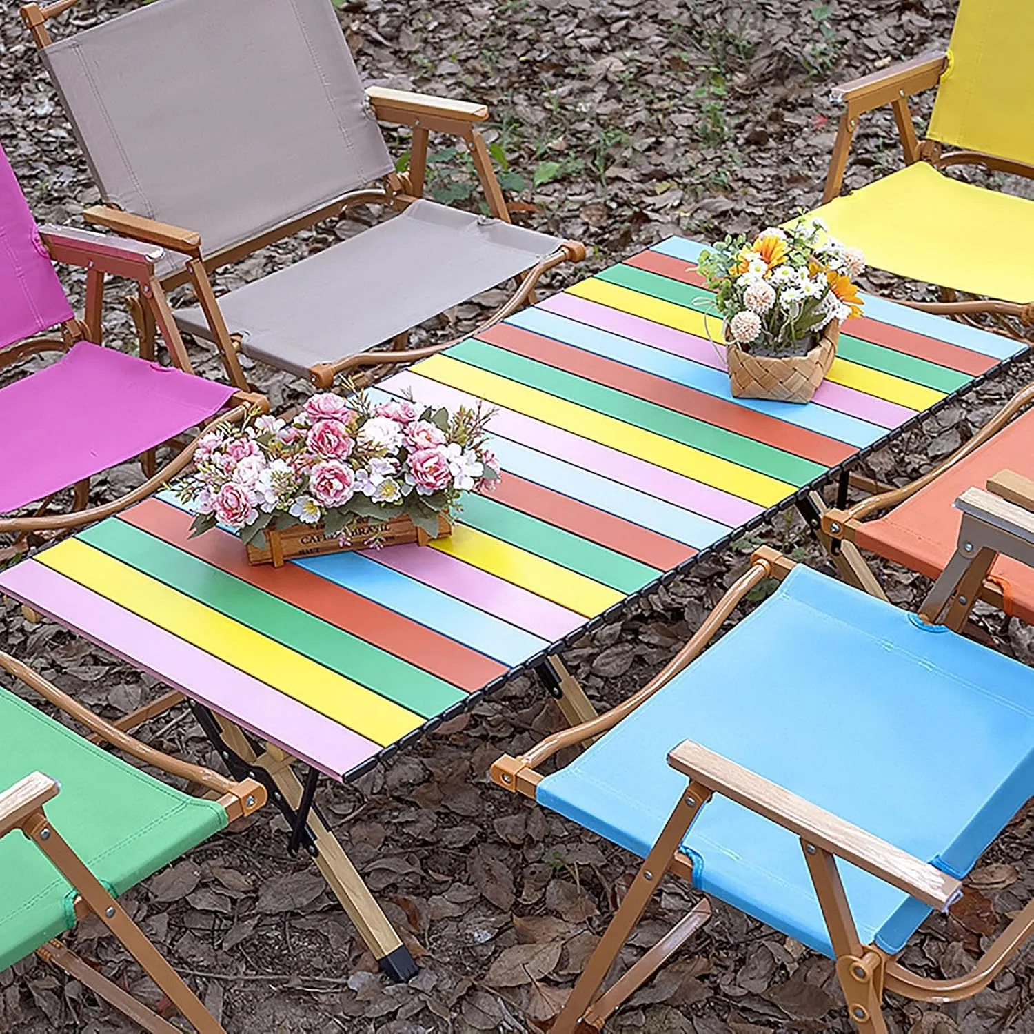 Camping Table, Aluminum Camping Table, Portable Folding Table, Outdoor Portable Picnic Table, for Outdoor, Picnic, Beach, Hiking (Size : A)