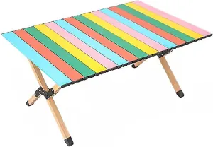 Camping Table, Aluminum Camping Table, Portable Folding Table, Outdoor Portable Picnic Table, for Outdoor, Picnic, Beach, Hiking (Size : A)