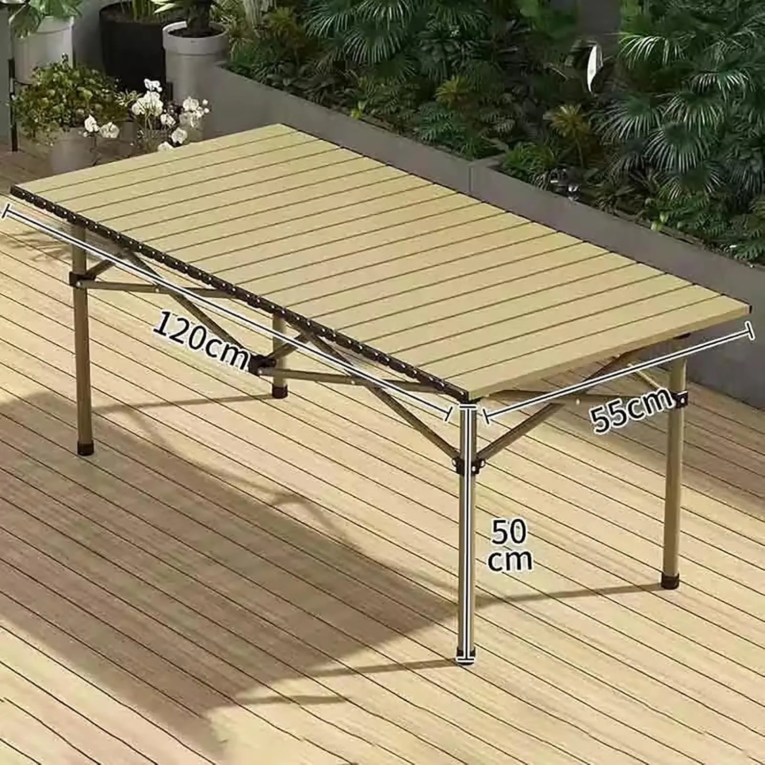 Camping Table and Chair Set, with 4 Chairs, Portable Outdoor Table for Fishing BBQ Picnic, Garden Parties with Carrying Bag,Yellow