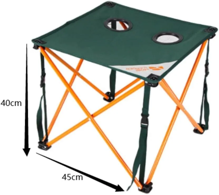 Camping Table Folding Table Outdoor Table Camping Folding Table Strengthen Load-bearing Picnic Folding Tables Aluminum Table for Outdoor Dining Tables Folding Camping Table, 45*45*40cm