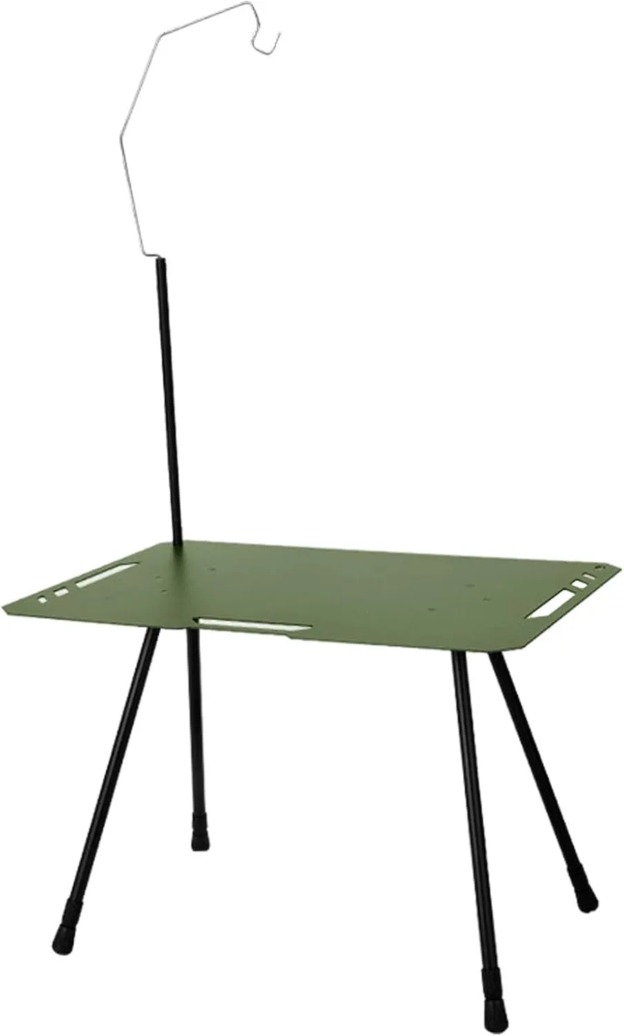 Camping Table, Height Adjustable Side Table Foldable Portable Picnic Table, Height Adjustable, Portable, Lightweight, Compact & Collapsible Patio BBQ Table (Green)